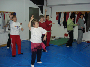 Sesión de gimnasia de mantenimiento.